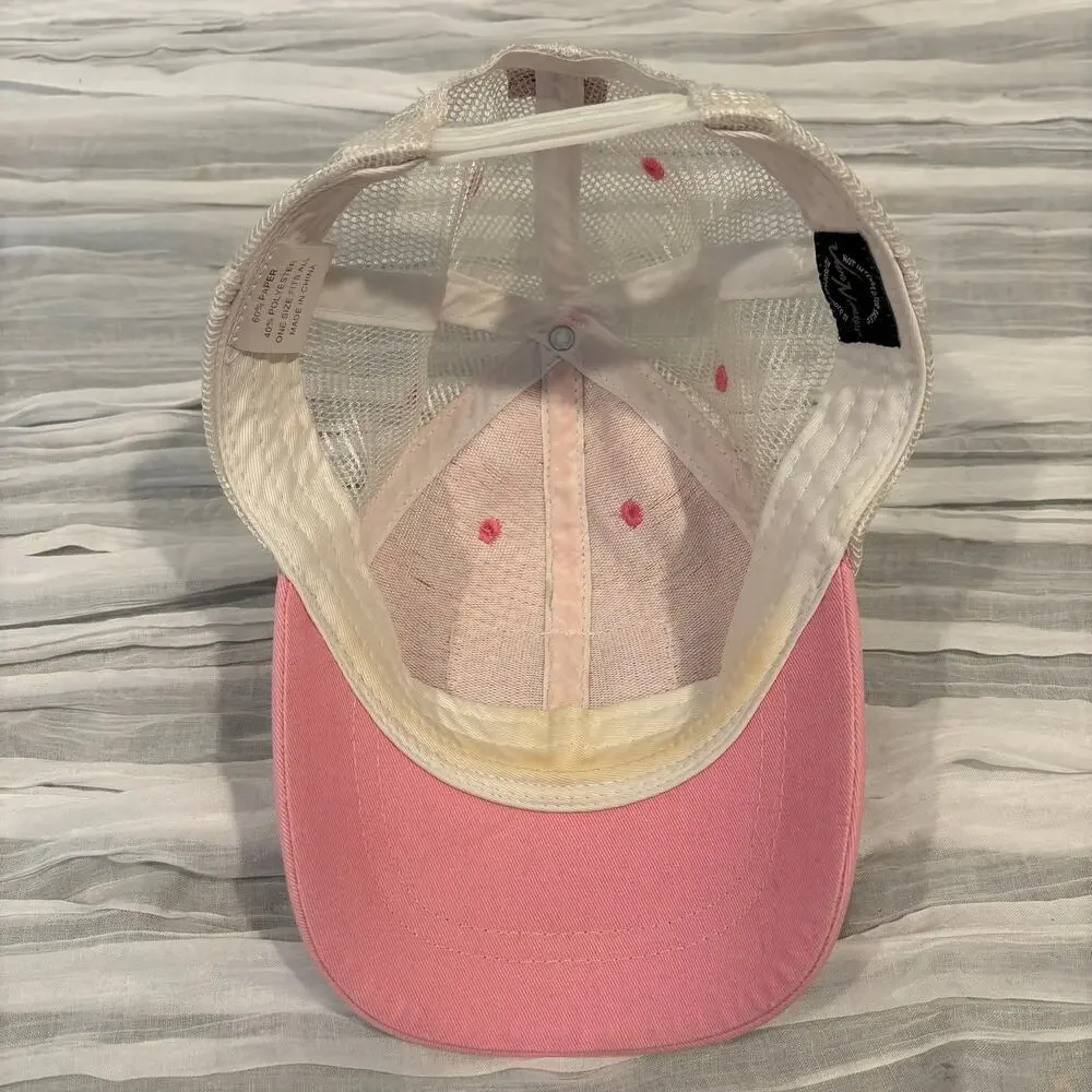 VISION CONCEPTS CORONA EXTRA Trucker Cap Pink/Wht SzOS Collectible Sporty Beachy